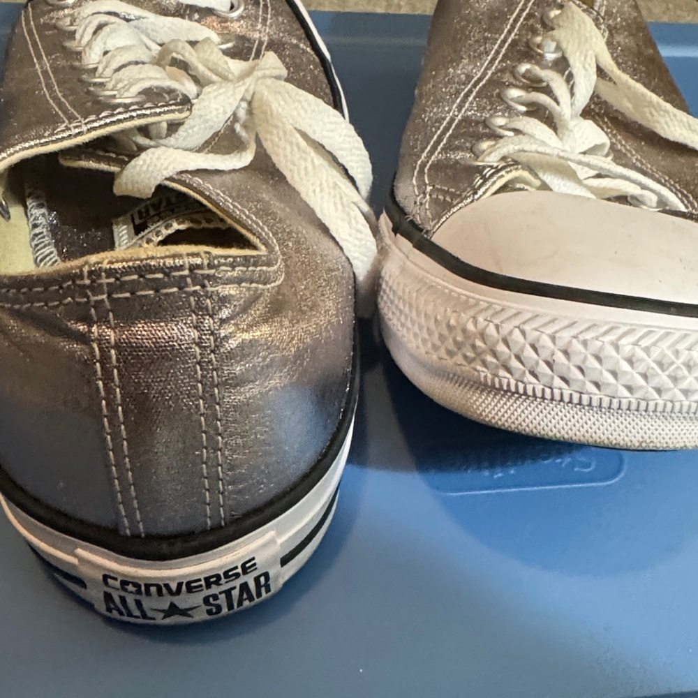 Converse Silver Athletic Shoes - Picture 2 of 4